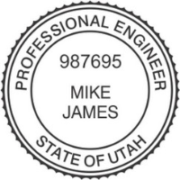 Utah PE Seal, Utah Engineer Seal